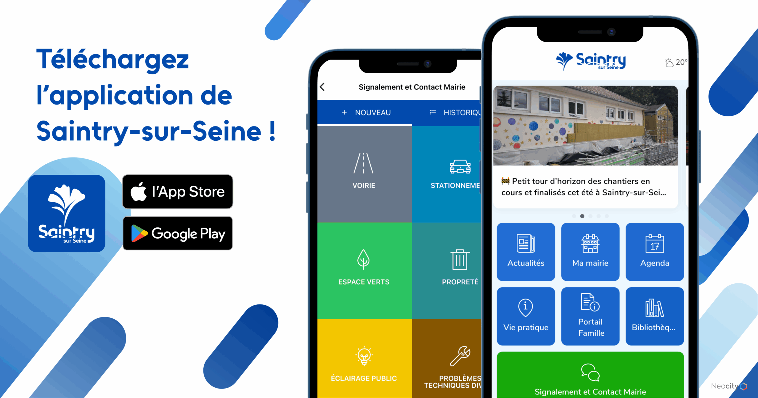 Saintry, l'appli disponible sur Android et Apple
